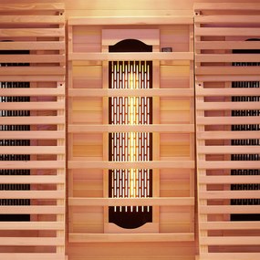 Infračervená sauna/ tepelná kabína Helsinki 150 s triplexným vykurovacím systémom a drevom Hemlock