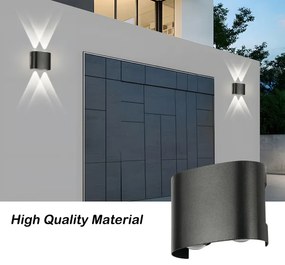 Brilagi - Aplica de exterior FLAREBOX LED/4W/230V neagră IP65