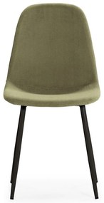 Scaune de dining verzi 4 buc. tapițate Minka – Marckeric