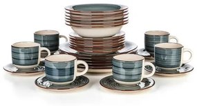 Set de masă Banquet 30-piese Spiral Blue