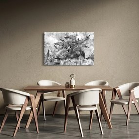 Tablou - Graffiti cu flamingo (90x60 cm)