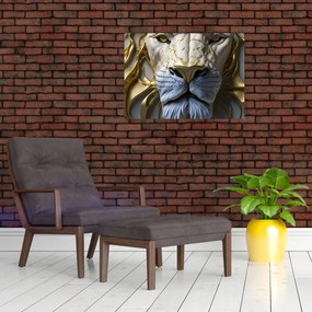 Tablou - Cap de Leu (70x50 cm)