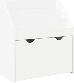 vidaXL Raft pentru copii cu sertar Alb 60 x 29,5 x 69 cm Lemn compozit