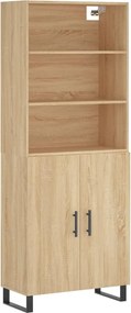vidaXL Dulap înalt, stejar sonoma, 69,5x34x180 cm, lemn compozit