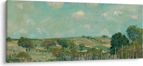 Tablou - Alfred Sisley,  Meadow, reproducere (120x50 cm)