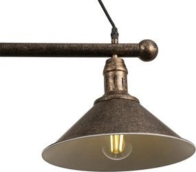 BRILAGI - Lustru suspendat pe cablu FORGE 3xE27/60W/230V cupru/patină