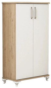 Comodă pentru pantofi Ari - Walnut, White