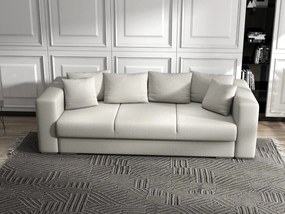 Canapea extensibilă dumonde cu ladă de depozitare si sezut confortabil din spuma high-density, Gloria Enjoy Beige 240x100 cm