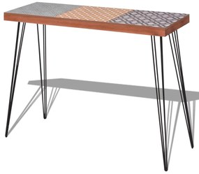 243400 vidaXL Masă consolă, 90x30x71,5 cm, maro