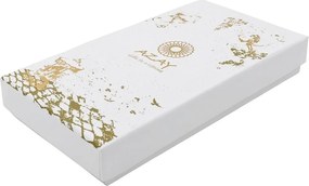 Set tacâmuri copii AZAY ursuleț albastru, linguriță și furculiță, cutie cadou elegantă cu tissue paper, 14.5 cm