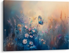 Tablou - Pajiște cu Fluture (70x50 cm)