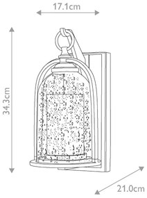 Aplică de exterior QUINCY 1xE27/100W/230V IP44 Elstead HK-QUINCY-S