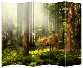 Paravan - Cerbul în pădure (210x170 cm)