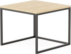 Set lemn masiv măsuțe de cafea 60 × 60 cm / 54 × 54 cm