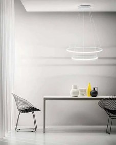 Lustra LED circulara cu 2 inele 80/60cm ERIKA