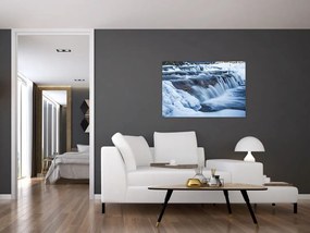 Tablou - Râu iarna (90x60 cm)