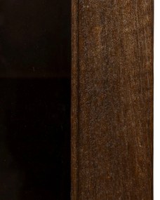 Vitrină maro din lemn de mango 40x180x40 cm Ravi – Ixia