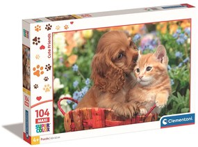 Animale Cute Friends Puzzle maxi de 104 piese Clementoni