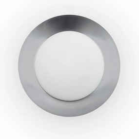 Plafoniera LED moderna SIDE 450 17W alb/nickel