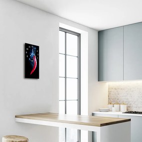 Ceas de perete din sticla vertical Culoare bucătărie pepper