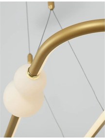 Lustra LED dimabila cu telecomanda design modern Celia auriu