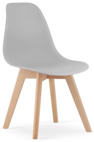 Set de masa 1 + 4, masa neagra ADRIA 120x80 cm + scaun gri KITO