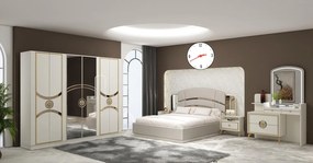 DORMITOR COMPLET ILONA SALTEA+SOMIERA INCLUSE 180X200CM