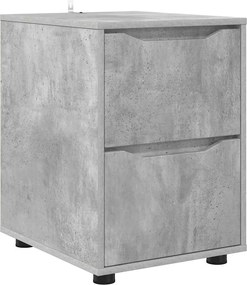 vidaXL Dulap de depozitare Gri din beton 40 x 48 x 57 cm Lemn compozit