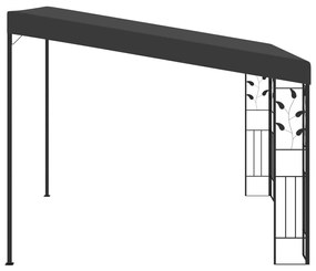 Pavilion de perete, antracit, 3 x 3 x 2,5 m Antracit, 3 x 3 x 2.5 m