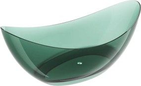 Mexen Vea cadă freestanding transparentă teal 180 x 80 cm, dop crom - 58091808011