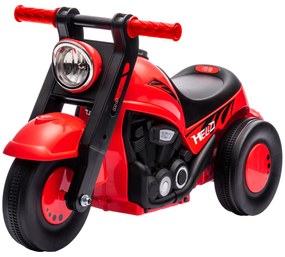 AIYAPLAY Mașină de împins, design motocicletă, muzică și bule de săpun, pentru 2-5 ani, Roșu | Aosom Romania