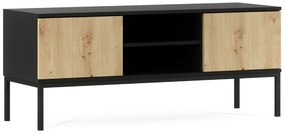 Suport TV LANZZI 120x40 cm, negru/stejar artisan