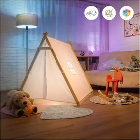 Set de 2 becuri LED RGBW reglabile A60 E27/9W/230V 2200-6500K Wi-Fi + telecomandă - WiZ