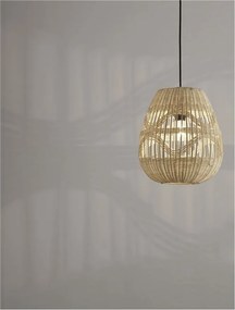 Lustra / Pendul modern design natural ratan MARLO D-30cm