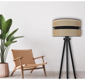 Lampadar Duolla DUO 1xE27/15W/230V d. 40 cm ratan/negru