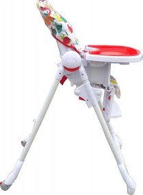 Scaun de masa pentru copii si bebe NOVOKIDS™ Go baby reglabil in 6 trepte de inaltime , pliabil , centura de siguranta, sezut comfortabil, masuta