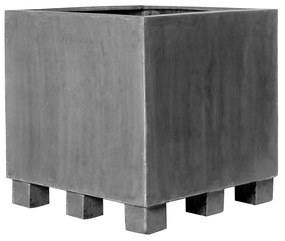 Jardiniera Jumbo cu picioare, culoare gri, dimensiuni multiple - PotteryPots mărimea: L - v. 70 cm, ⌀ - cm / v. 90 cm