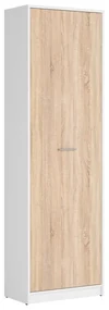 Dulap cu rafturi Nepo Plus 22 (alb + stejar sonoma) . Promo -31%. 1098359