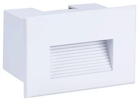Spot LED incastrabil exterior, ambiental, IP65, POLKA alb
