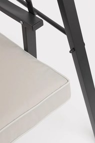 Balansoar de grădină gri antracit/bej din metal Taurus – Bizzotto