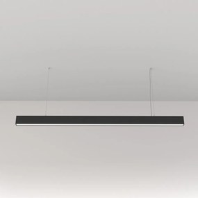 Lustra moderna neagra liniara minimalista cu led Maytoni Basis