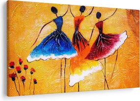 Tablou - Pictură în ulei, balerina (90x60 cm)