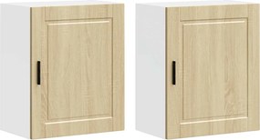 vidaXL Dulapuri de bucatarie 2 buc lemn prelucrat stejar Sonoma Porto