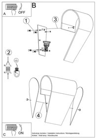Aplică CLINO 1xE27/46W/230V Sollux SL.0863