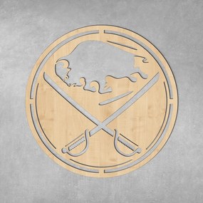 DUBLEZ | Logo din lemn - Buffalo Sabres