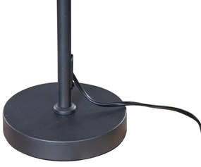 Lampă de masă neagră cu abajur din velur cu design de crocodil 35cm - Parte