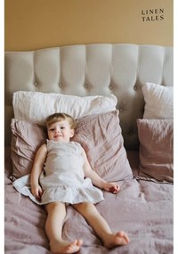 Cearceaf roz/maro din in 180x260 cm Ashes of Roses – Linen Tales