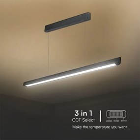 Lustră LED pe cablu LED/36W/230V 3000/4000/6400K negru