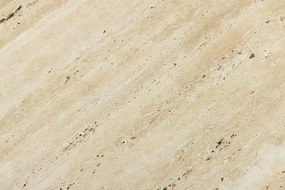 Masuta de cafea rotunda, Travertin, Bej, DIAMOND 70cm