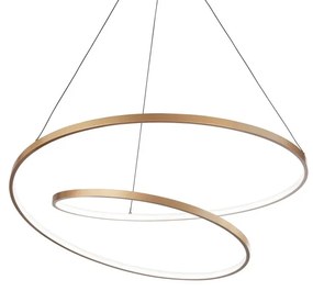 Lustra LED suspendata design modern circular OZ SP D60 ORO